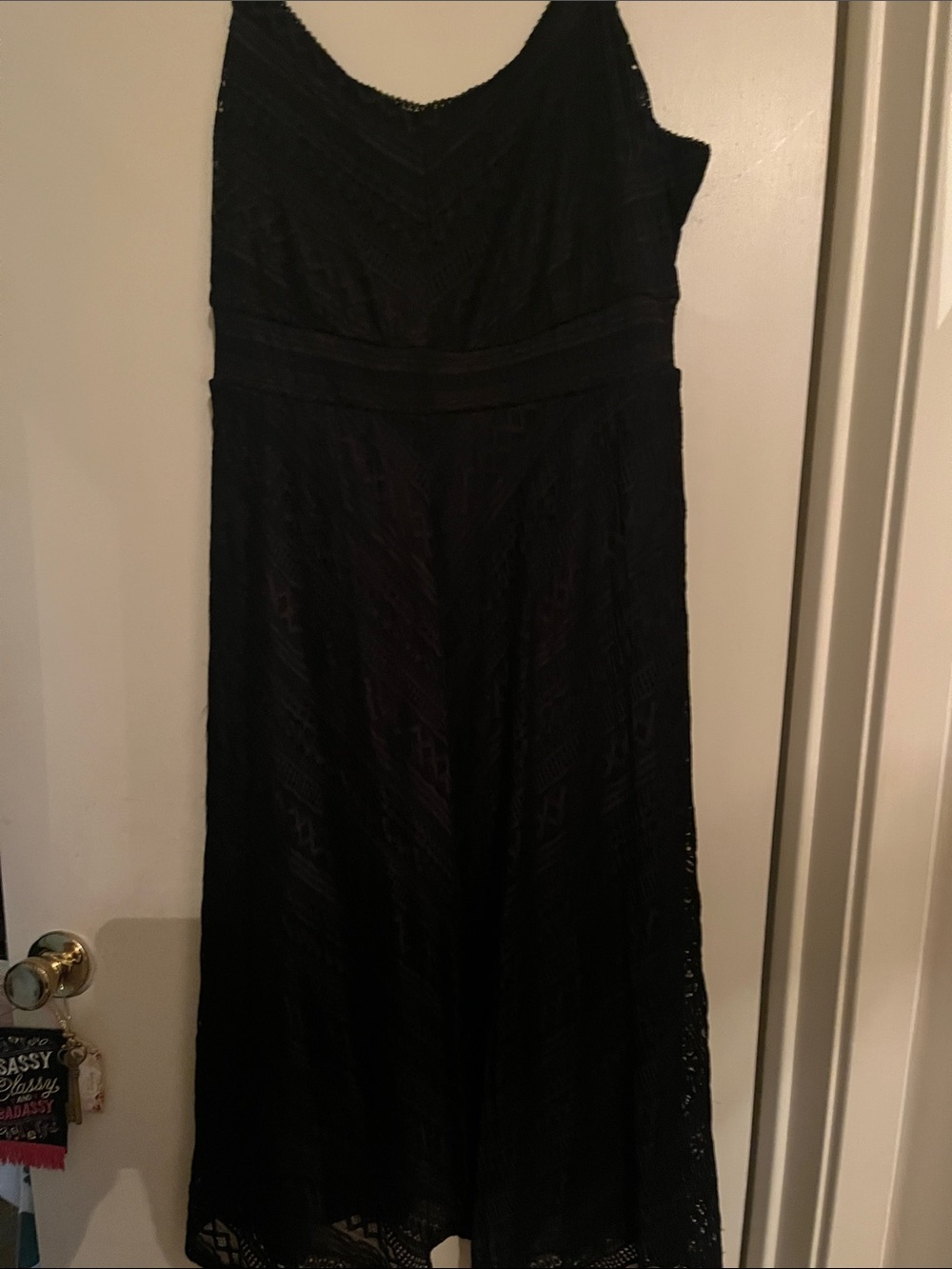 torrid Black Lace Midi Dress, size 2x
